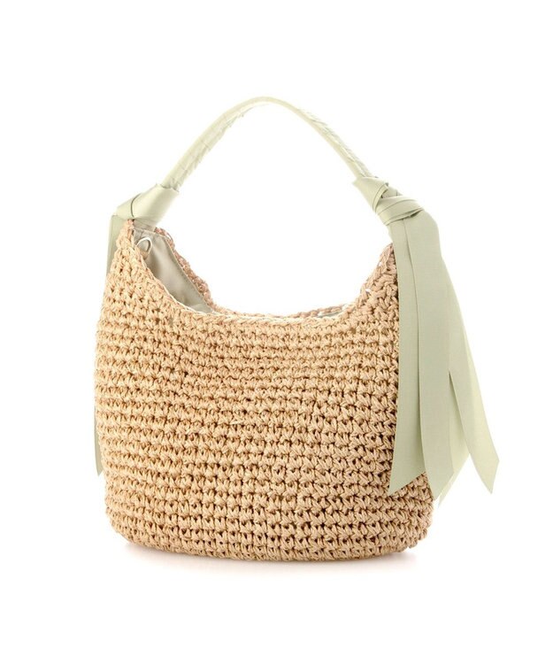 UNBILLION カシュカシュ cachecache / 下がりグログランクロッシェ2wayミニトート グリーン