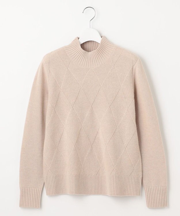 J.PRESS LADIES 【WEB限定カラーあり・洗える】CAT ハイネックプルオーバー ニット ベージュ系