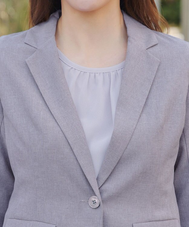 Tiaclasse L テーラードサマージャケット グレー