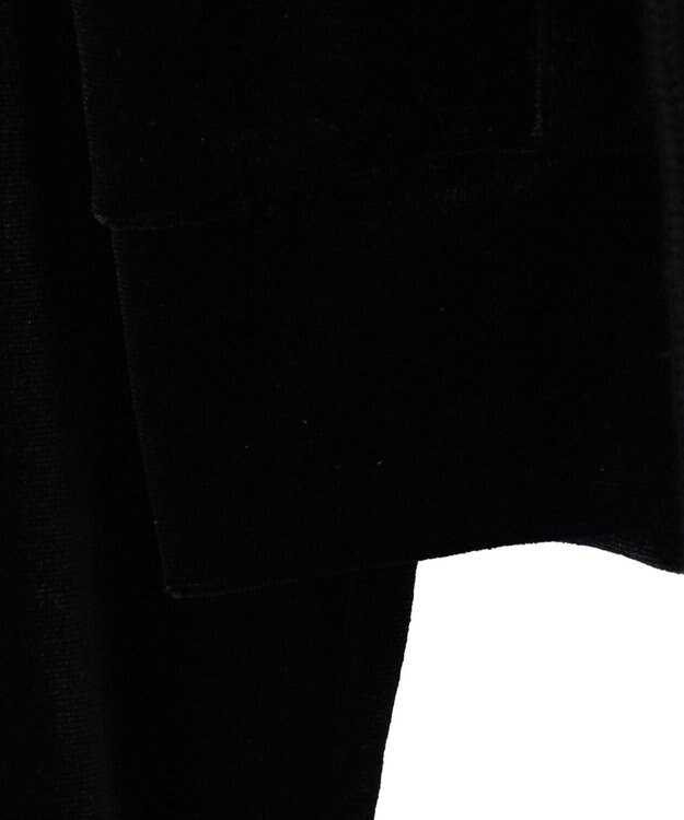 WEGO 【SETUP対応ITEM】ラインストーンベロアWZIPパーカー ブラック