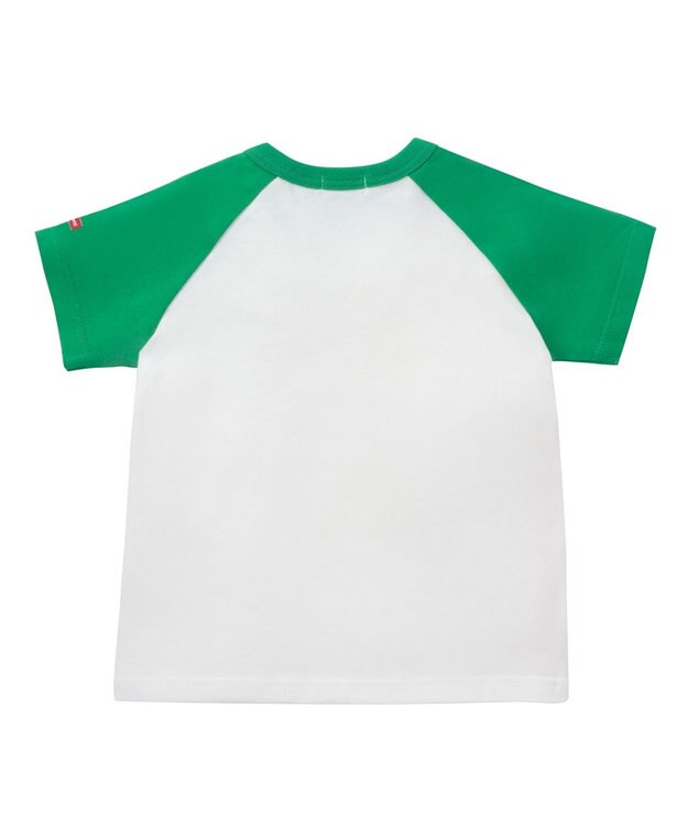 MIKI HOUSE HOT BISCUITS 【80-120cm】 キャラクター ラグラン半袖Tシャツ グリーン