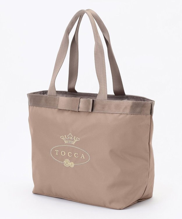 TOCCA 【A4サイズ対応・撥水・サスティナブル素材】LOGO RAIN 2SET BAG バッグ ベージュ系