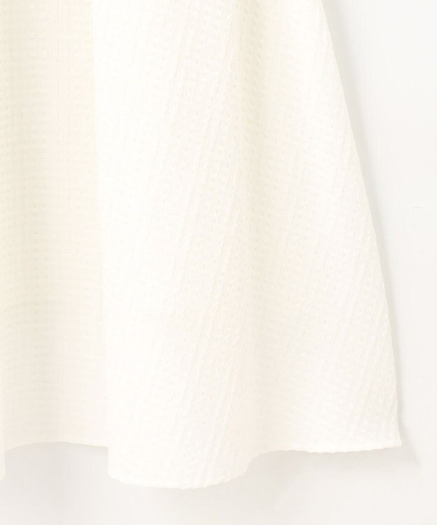 組曲 ステッチストライプドビー フレアスカート アイボリー系