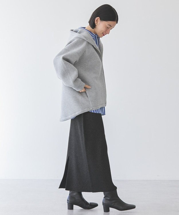 AMERICAN HOLIC ポンチドロストＺＩＰパーカー Light Gray Mixture