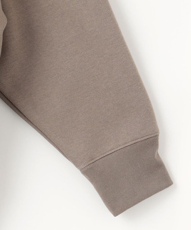 ANY 【洗濯機可能/サスティナブル】ロゴ裏起毛パーカー モカ