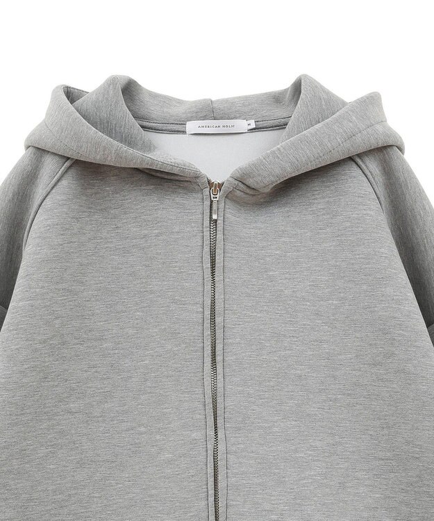 AMERICAN HOLIC ポンチドロストＺＩＰパーカー Light Gray Mixture