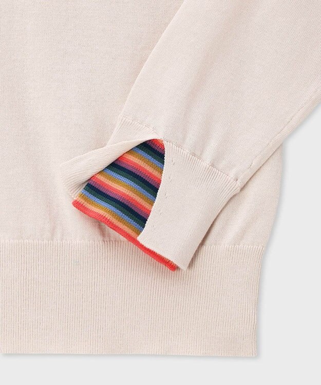 Paul Smith 【洗える】ストライプ カフス カーディガン エクリュ