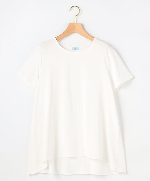 組曲 【一部先行予約】スウェットファンクションジャージー フレアカットソー ホワイト系