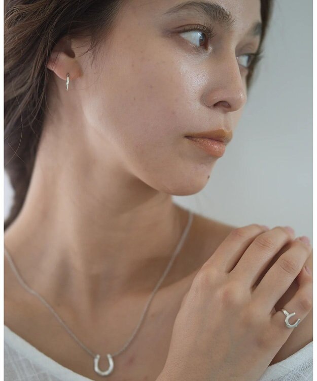 yoaa シルバー925　ミニラインピアス シルバー925