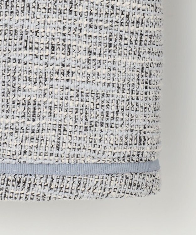 ANY SIS L 【洗える】ライトストレッチ ツイード ジャケット グレーシャンブレー