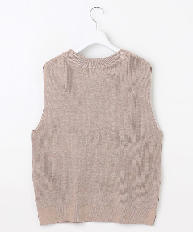 J.PRESS LADIES 【洗える】DRALON MERINO ニット ベスト ベージュ系