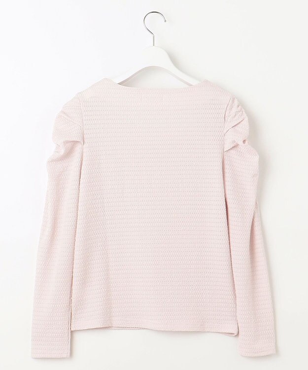 Feroux 【洗える】シュリンク プルオーバー ピンク系