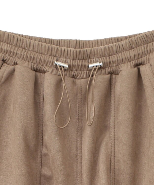 Green Parks ・ＳＵＧＡＲ　ＳＰＯＯＮ　スエード調ギャザーカーコ Beige