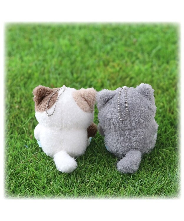 Mother garden しろたん 猫キーホルダー 《グレー》 単品 グレー