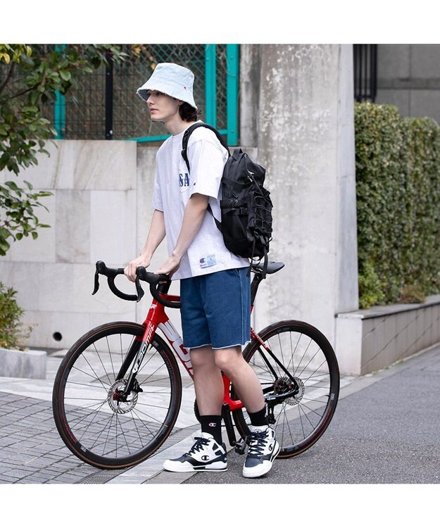 林八百吉商店 Champion フリンジチューリップハット ライトブルーデニム