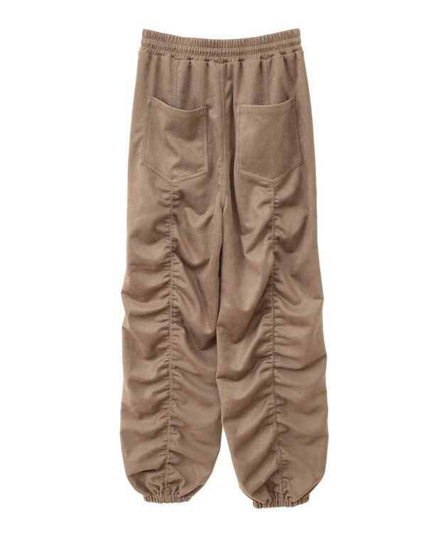 Green Parks ・ＳＵＧＡＲ　ＳＰＯＯＮ　スエード調ギャザーカーコ Beige