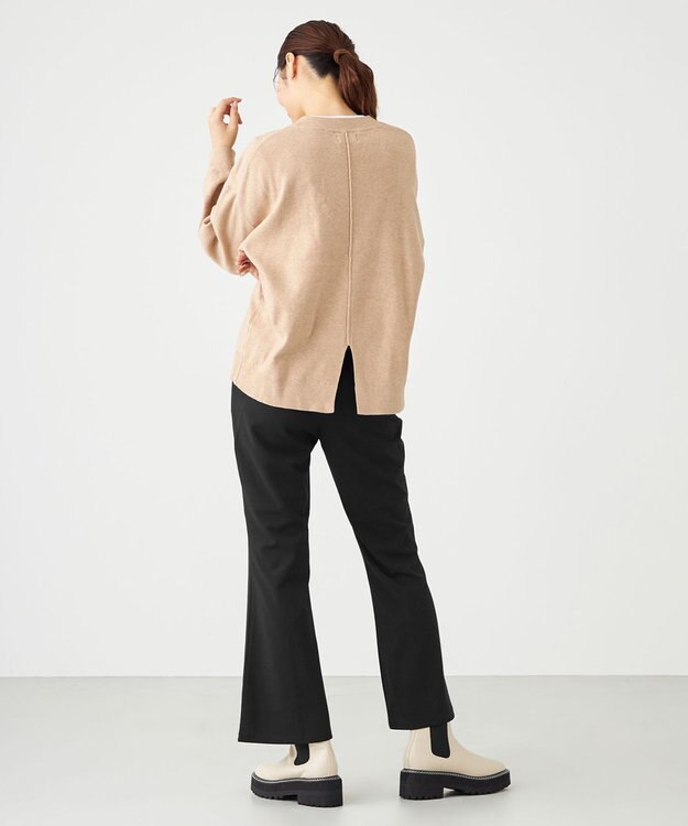 SHARE PARK LADIES カットジョーゼットボトムス ネイビー系