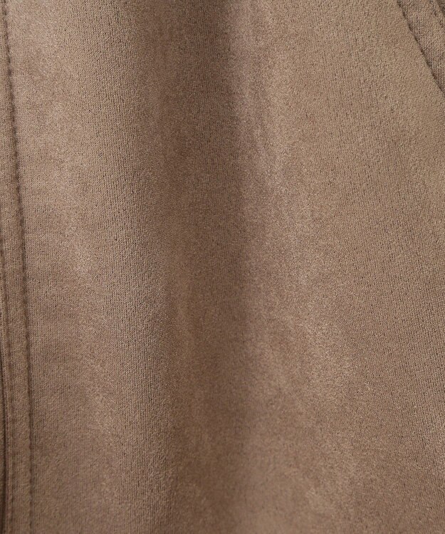 Green Parks ・ＳＵＧＡＲ　ＳＰＯＯＮ　スエード調ギャザーカーコ Beige