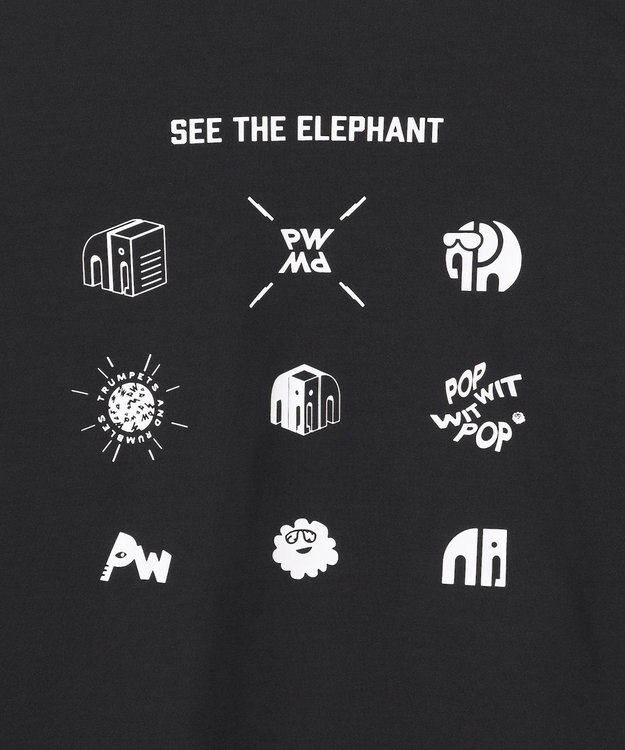 PW CIRCULUS 【MEN】9モチーフモックネック ゴルフ ブラック系