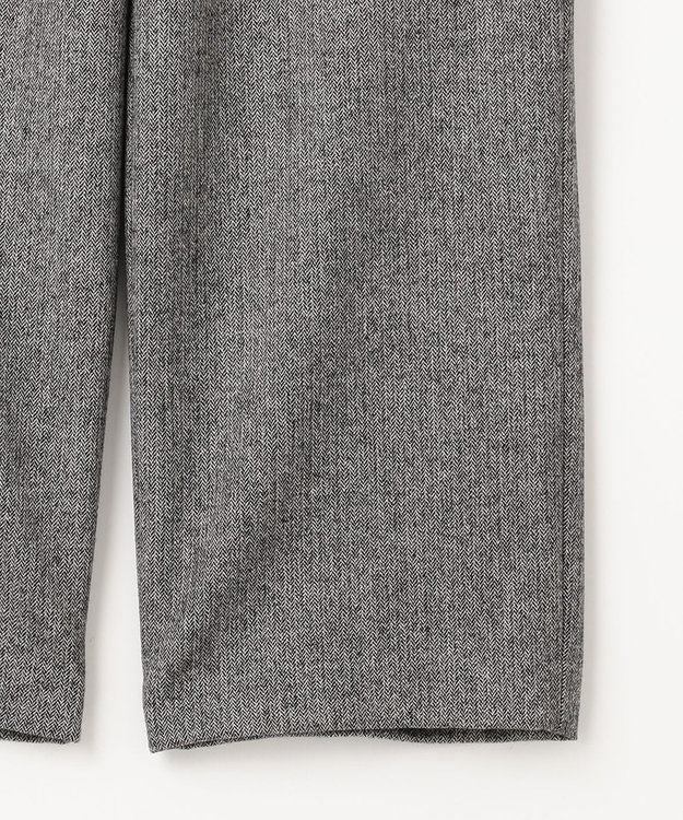 J.PRESS LADIES クラシカルツイード＆ヘリンボン セミワイド パンツ ブラック系5