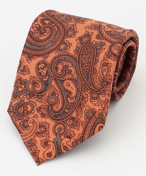 J.PRESS MEN ペイズリープリント ネクタイ ブラウン系5