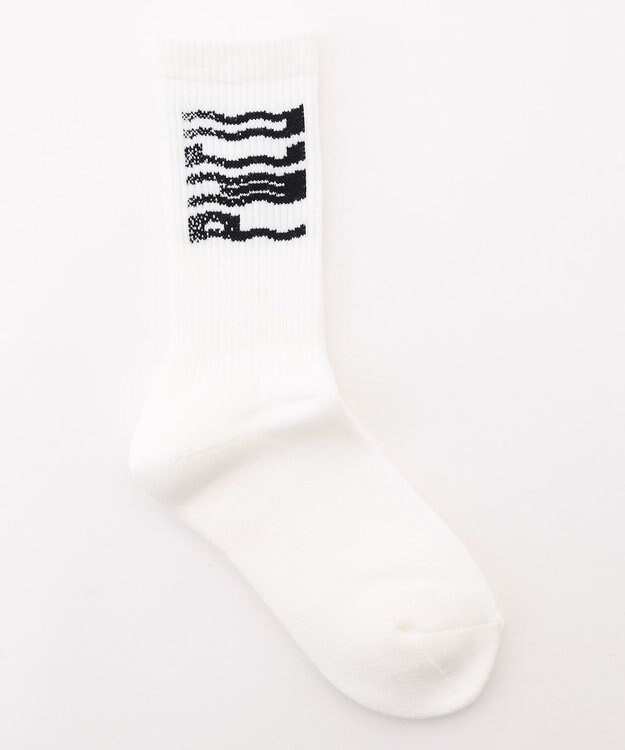 PW CIRCULUS 【WOMEN】WAVYロゴソックス ゴルフ レディース ホワイト系