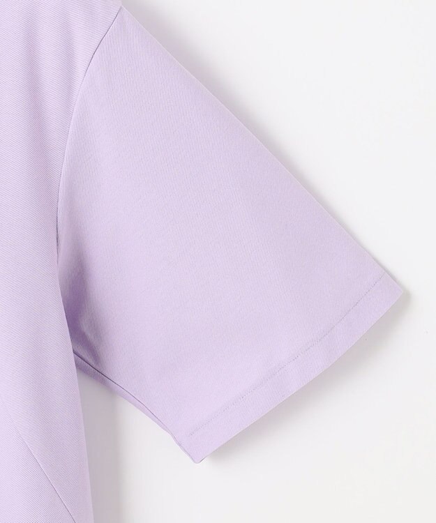 自由区 【洗える】コンビネーションシャーティング ペプラムデザイン カットソー ライラック系1