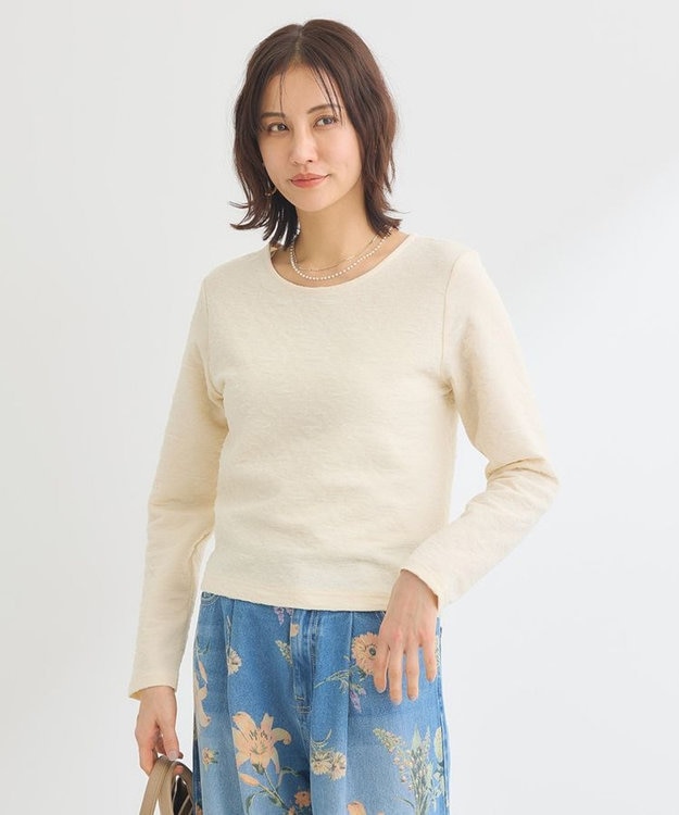 Green Parks シアーポコポコプルオーバー Ivory