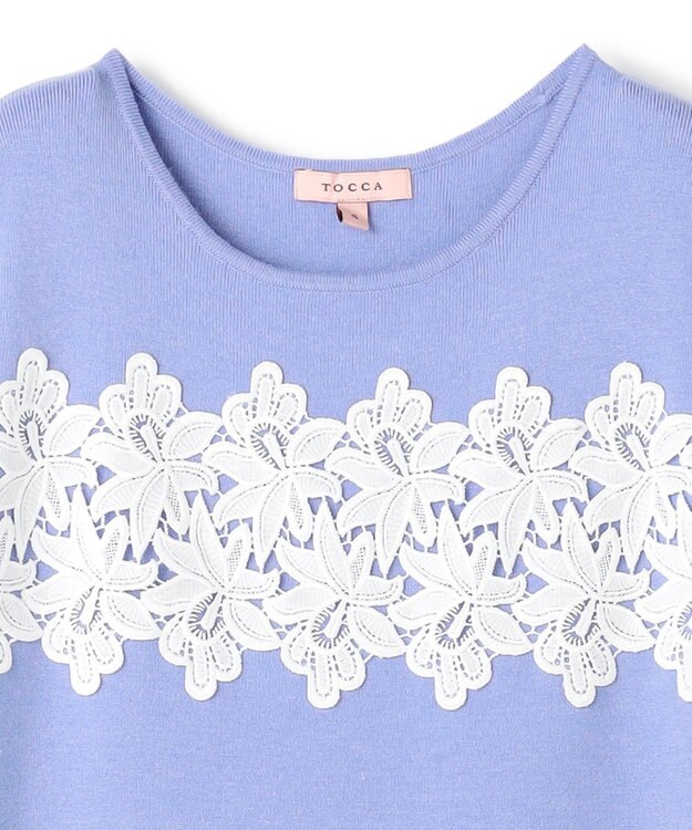 TOCCA 【百田夏菜子さん着用】NIGHT PETAL ニットドレス スカイブルー系