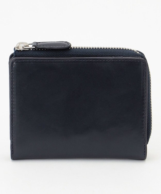 UNBILLION Otias オイルカウレザーL字ZIPミドルウォレット ネイビー