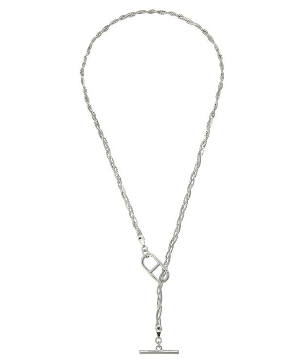 Green Parks ｅｖｅｒｙ　ｗａｌｋ．　マンテルチェーン編みネックレス Silver