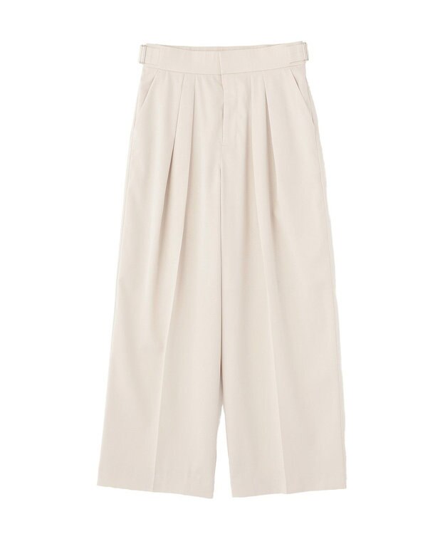 Green Parks タックワイドパンツ Natural