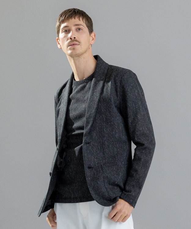 JOSEPH HOMME リネンドビージャージー　カットソージャケット グレー系