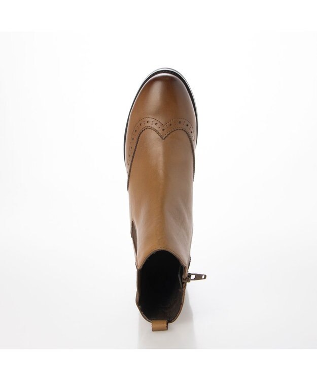 ing <ing>ウイングチップショートブーツ キャメル