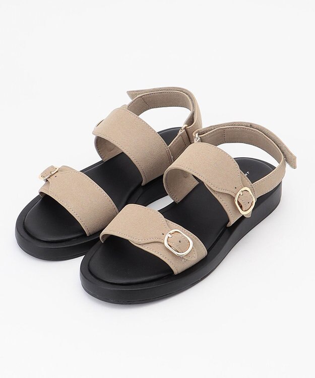 J.PRESS LADIES ベルト サンダル ベージュ系