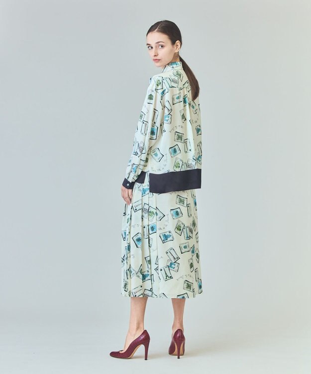 GRACE CONTINENTAL トランププリントブラウス キナリ