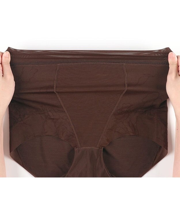 WACOAL ガードル ショート丈 高くヒップアップ 下腹部もすっきり ラクな着用感 レディース メッシュタイプ GRC326 /ワコール シナモンブラウン