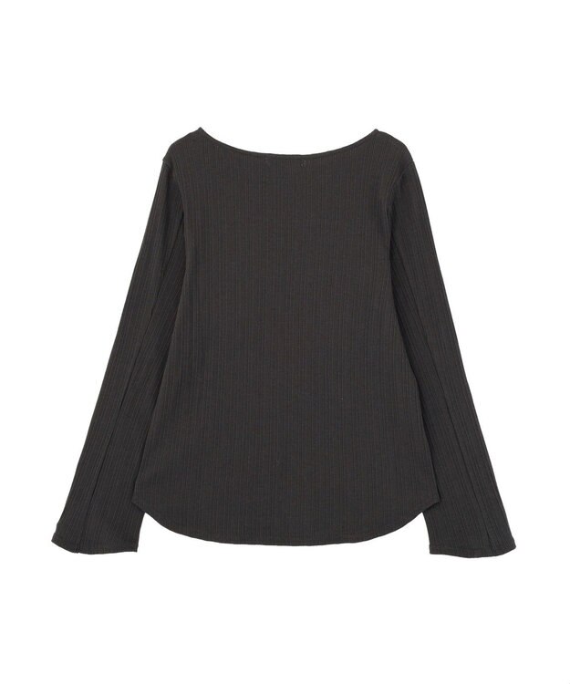 Green Parks チェーンリブカットプルオーバー Charcoal Gray