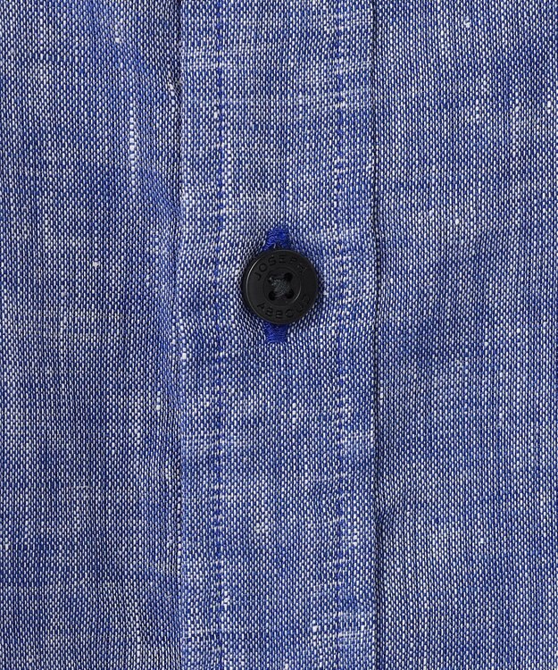 JOSEPH ABBOUD 【キングサイズ・麻100％・軽い・涼しい】モイスチャーリネン シャツ ブルー系