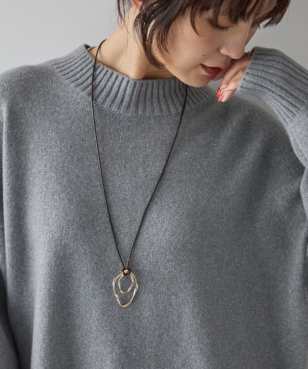 AMERICAN HOLIC ダブルメタル スライドロングネックレス Gold