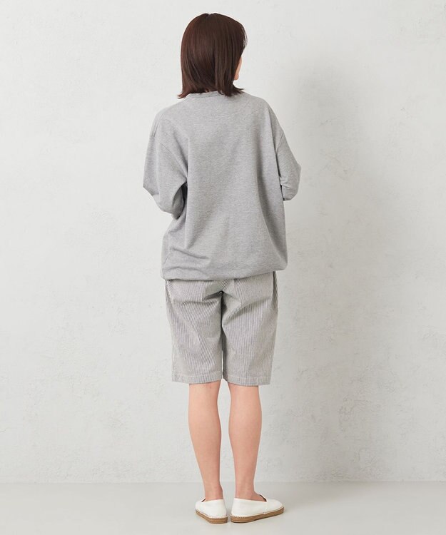 JOSEPH ABBOUD MOUNTAIN 【SPACE／UNISEX】オーガニックコットン使用 ヴィンテージインレー Ｔシャツ ライトグレー系