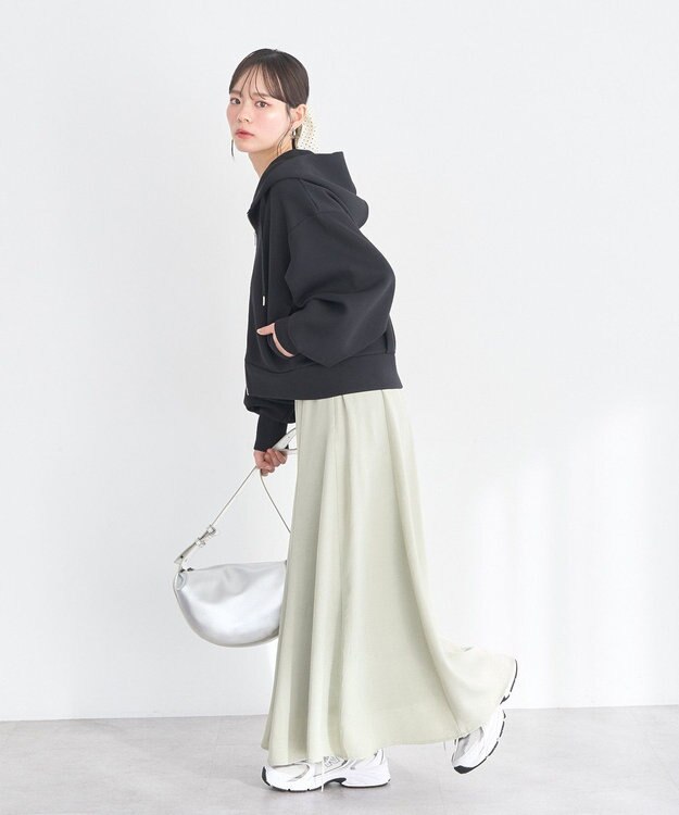 earth music&ecology エアもちフーディブルゾン Black