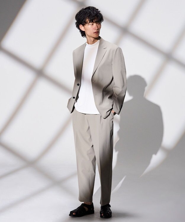 JOSEPH HOMME 【WEB限定】【新素材 / 新型】エンジニアドテック　リラックスフォルムモックネックＴシャツ ホワイト系