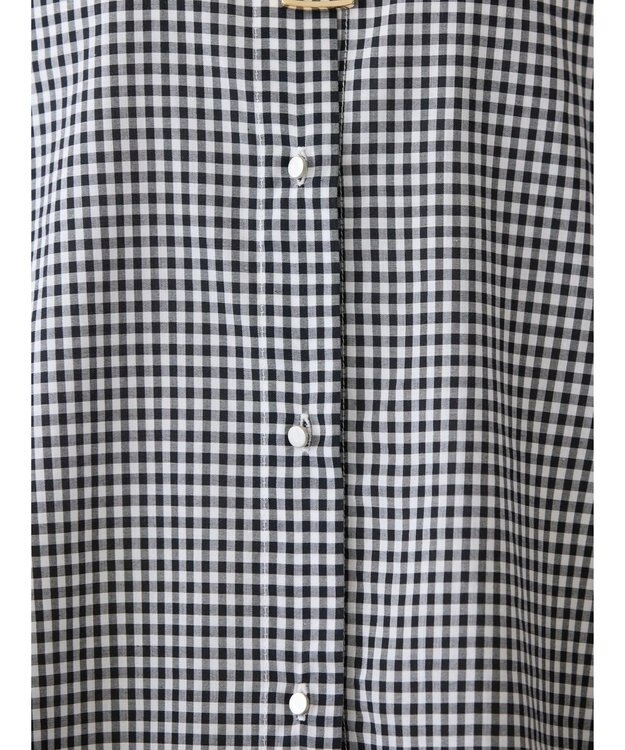 AMERICAN HOLIC ＵＶカット／接触冷感ギャザースリーブブラウス　 Gingham Check