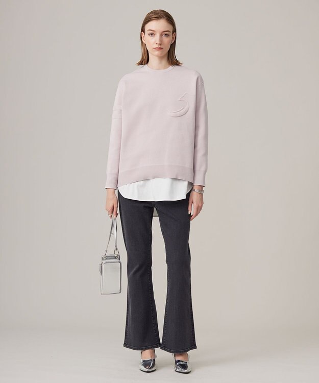 ICB 【洗える】ナンバリングカラーニット  プルオーバー ヘイズピンク系［ソウルナンバー５］