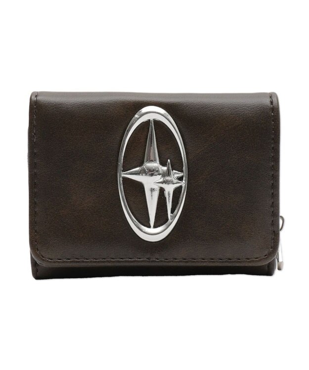 WEGO BIGメタルパーツフラップウォレット ブラック