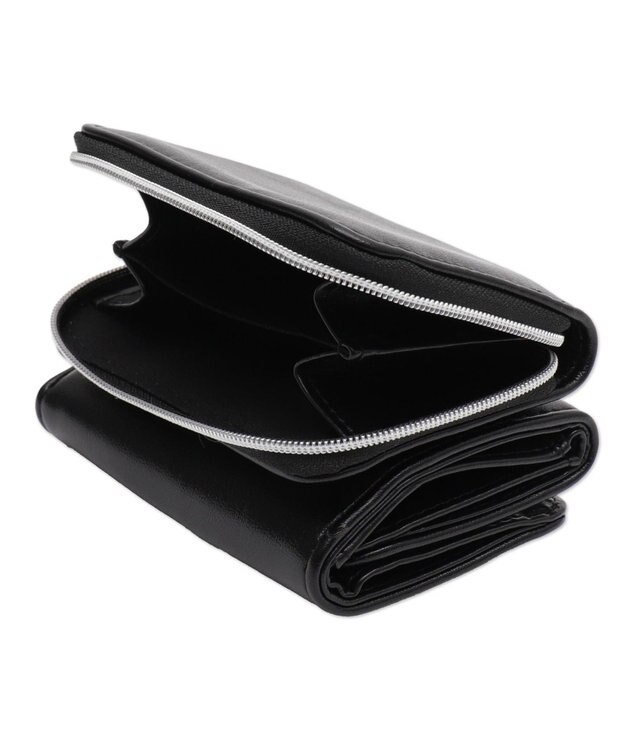 WEGO BIGメタルパーツフラップウォレット ブラック