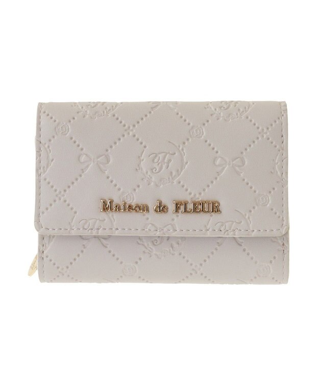 Maison de FLEUR EC限定カラーモノグラムウォレット Lavender