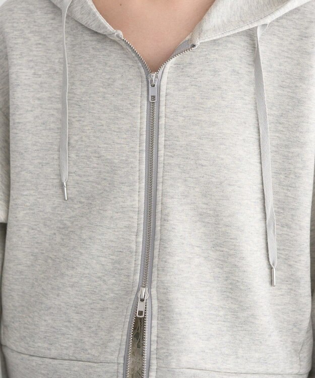 earth music&ecology エアもちフーディブルゾン Gray Mixture