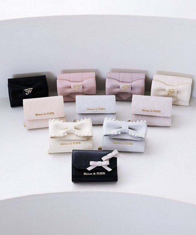 Maison de FLEUR EC限定カラーモノグラムウォレット Lavender